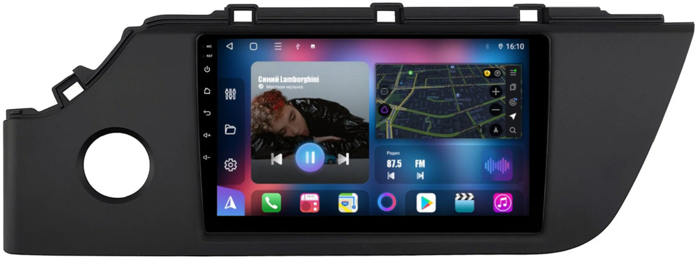 Магнитола для KIA Rio 4, Rio X 2020-2022, Solaris KRS/KRX 2024+ - FarCar BM1253M на Android 13, QLED, TS10, 4Гб+32Гб, CarPlay, 4G SIM-слот