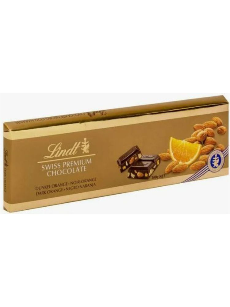 Тёмный шоколад Lindt с апельсином и миндалем 300 г