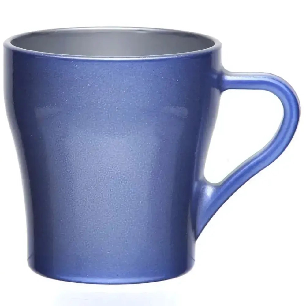 Кружка стеклянная 260мл «Металлик Блю» 55773SLBD3