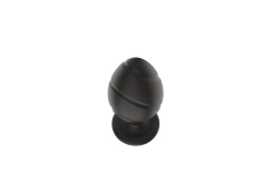 Силиконовая анальная пробка черная S (5.8*2.8cm) 3305-01