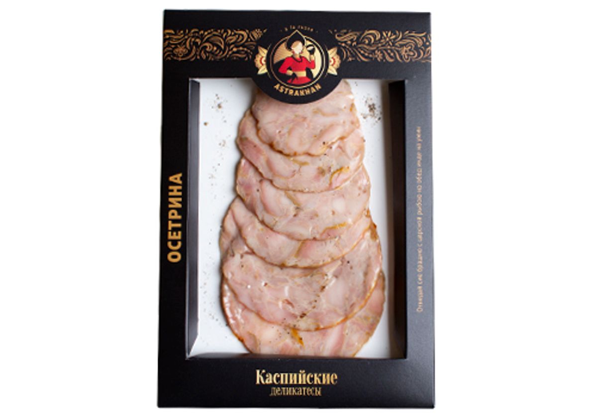 Ветчина из осетра "Каспийские Деликатесы" нарезка, 150г