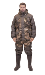 Зимний мужской костюм Горный -15 (Алова,Таслан) ПК Зеленый Камо