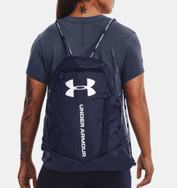 Рюкзак теннисный Under Armour Undeniable Sackpack - черный/серебристый металлик