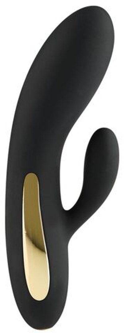 Черный вибромассажёр-кролик Splendor Rabbit - 17 см. (Цвет: черный)