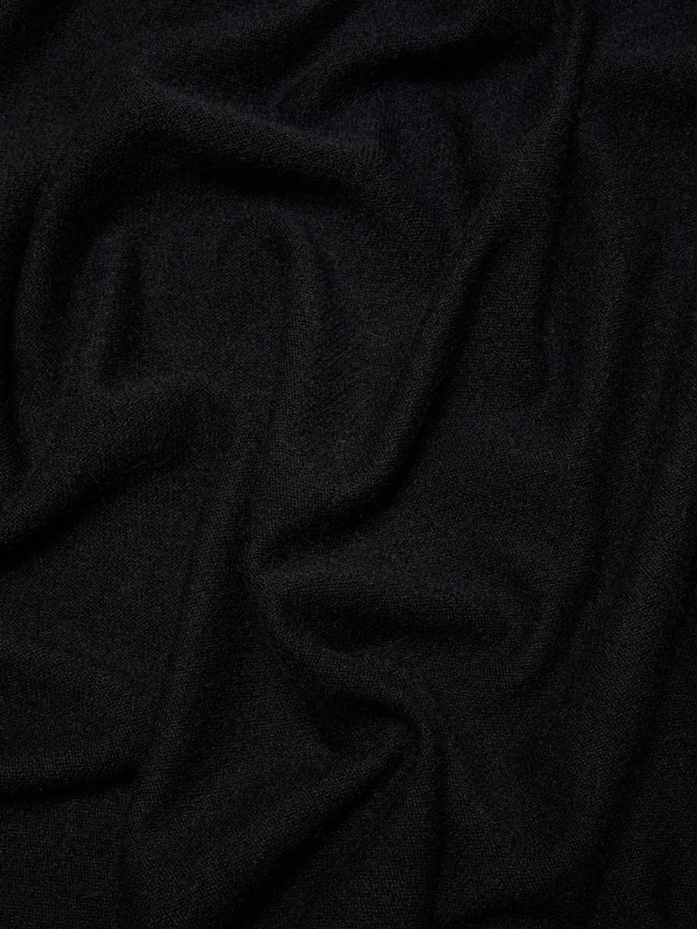 Massimo Dutti Шарф из 100% кашемира, черный