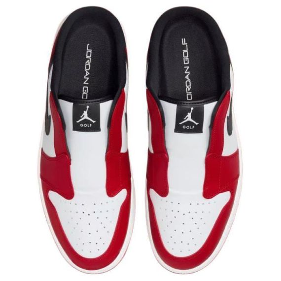 Jordan Air Jordan 1 Обувь для гольфа Низкий Верх Красно-белый Унисекс