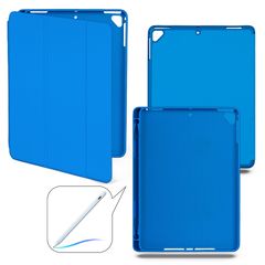 Чехол книжка-подставка Smart Case Pensil со слотом для стилуса для iPad Air 1 (9.7") - 2013, 2014 (Синий / Blue)