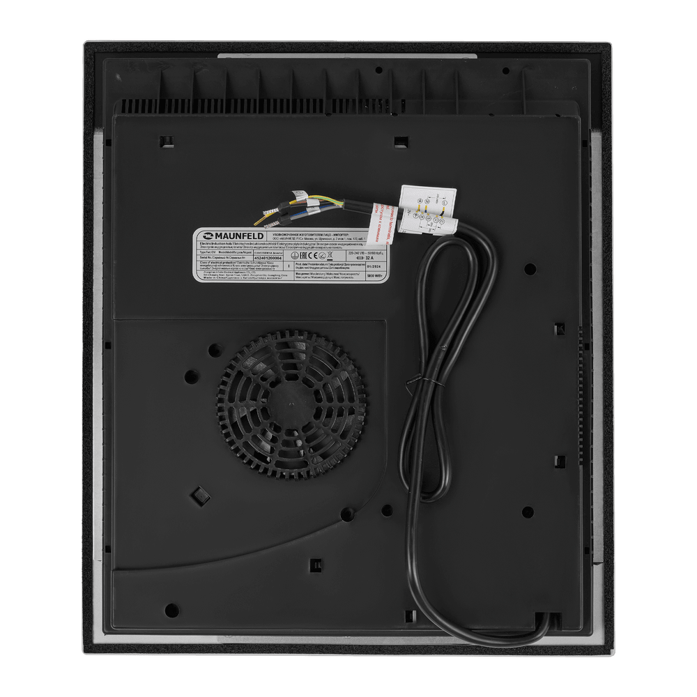 Индукционная варочная панель с объединением зон Bridge Induction MAUNFELD CVI453SBWHA Inverter