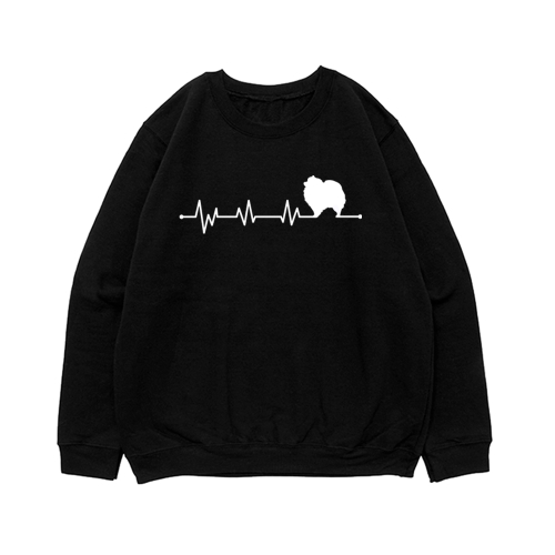 Свитшот "Шпиц - сердечный ритм"