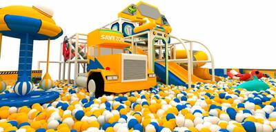 Большой сухой бассейн «Автопарк», 12х8х4 м