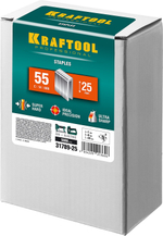 KRAFTOOL тип 18GA (55/90/C) 25 мм, 5000 шт, скобы для степлера (31789-25)