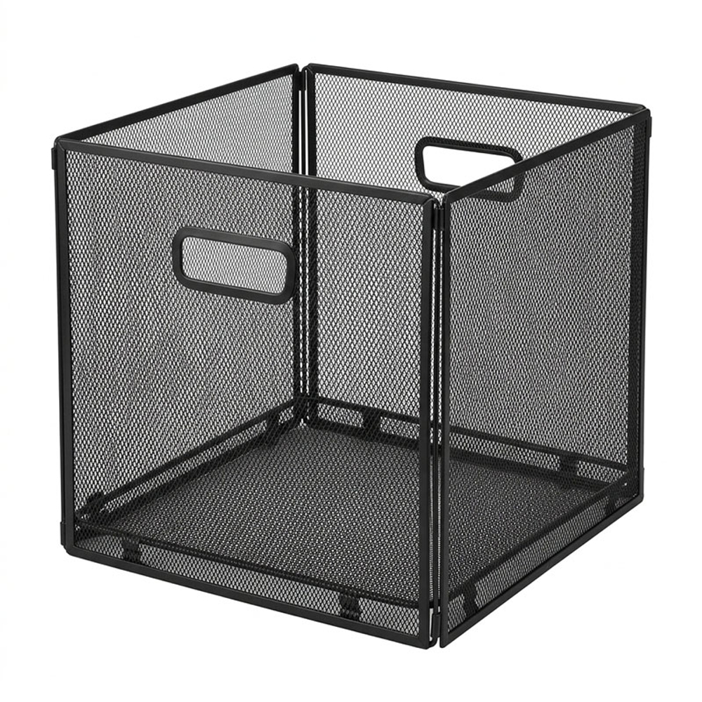 Корзина декоративная "Сomfort", 33х33х32, черный, сталь