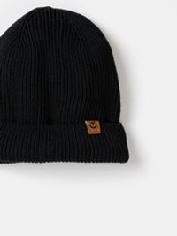 Шапка бини хлопковая "Уголь" 7+