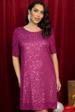 Платье праздничное Блестящий закат (розовое) П14457-39М LT Collection