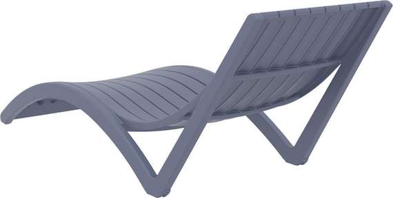 Шезлонг Slim серый