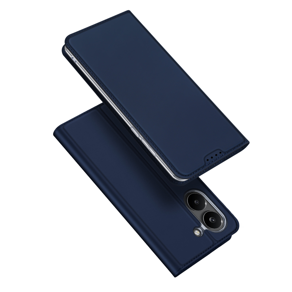 Чехол книжка синего цвета для смартфона Xiaomi Redmi Turbo 5 и Poco X8 Pro, серия Skin Pro Series от Dux Ducis