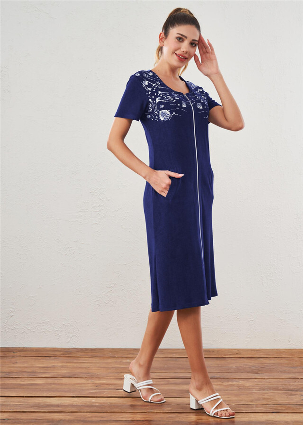 RELAX MODE / Платье женское домашнее повседневное махра подарок женщине - 45610