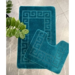 Комплект ковриков для ванной и туалета My Crystal АФИНЫ 50*80 и 40*50 изумруд