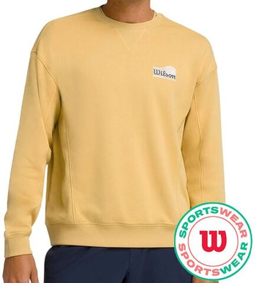 Мужская теннисная кофта Wilson Parkside Crew - желтый