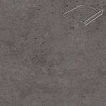 Stroeher - Gravel Blend 963 black 294х340х35х11 артикул 9430 - Клинкерная ступень прямоугольная рядовая Loftstufe