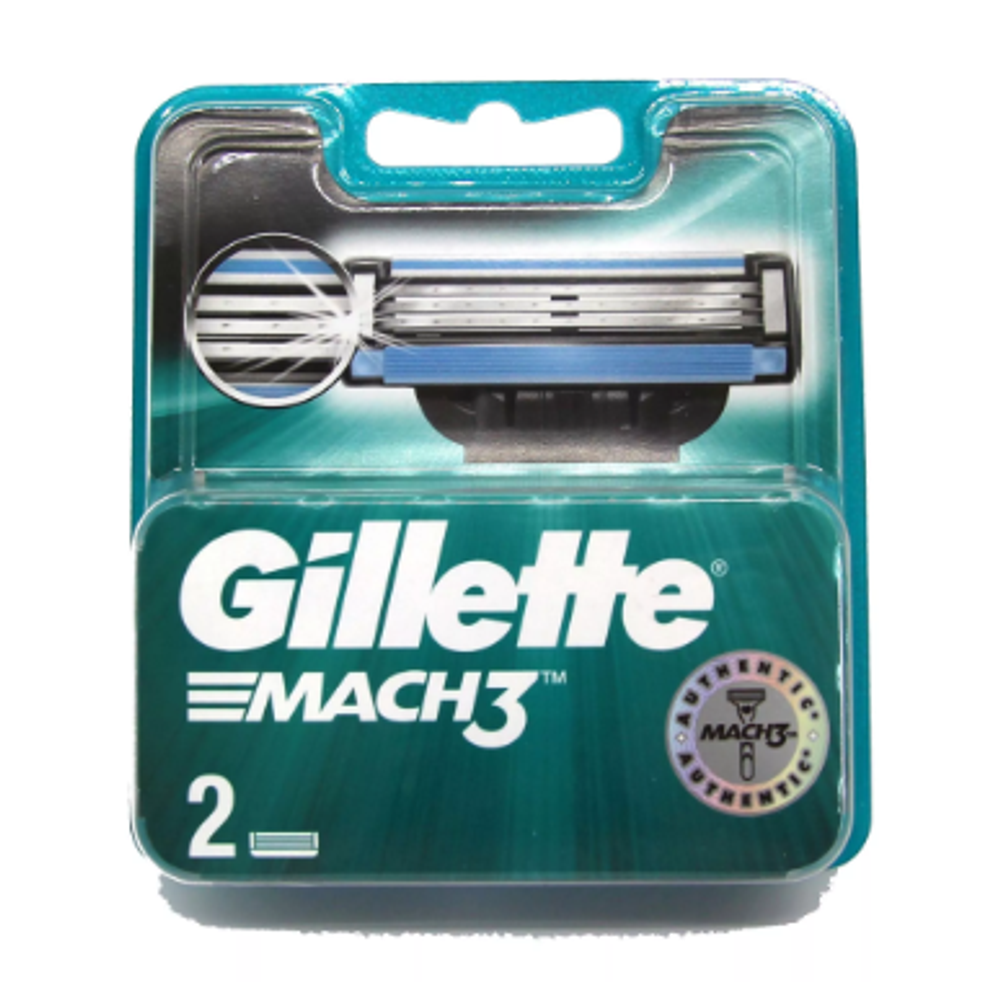 Gillette Кассета запасная Mach3, 2 шт