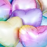 Шар (18"/46 см) Сердце, Нежная радуга, Градиент 1 шт.