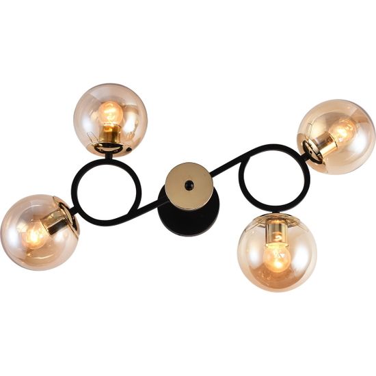 Люстра потолочная Reluce E27 01338-0.3-04 BK+FGD