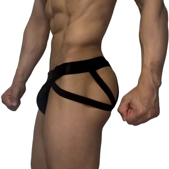 Мужские трусы джоки черные JOCKMAIL JM4062-2