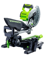 Пила торцовочная аккумуляторная GREENWORKS GD24MS216 24V, б/щ, 4800 об/мин, АКБ 8Ач и ЗУ 1501707UH