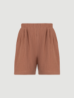 Шорты удлиненные Mjölk Toffee, из муслина