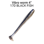 Мягкая приманка Crazy Fish Vibro Worm 4'' 10см 5шт 75-100 -