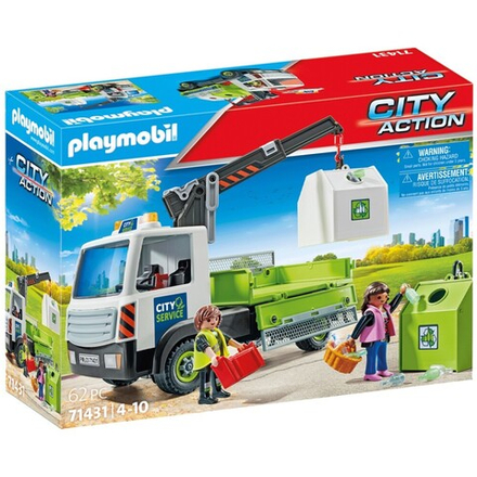 Playmobil - Городской грузовик со стеклянными контейнерами 71431 / артикул   71431  / GTIN 4008789714312