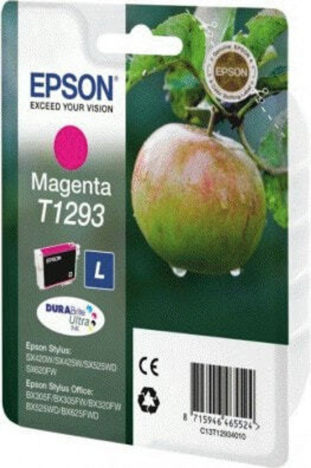 Картридж струйный пурпурный 1 шт Epson T1293 C13T12934010