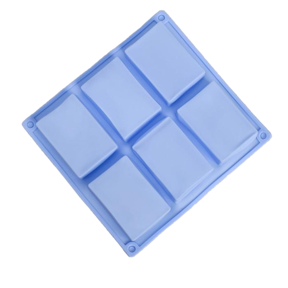 Форма для выпечки Доляна «Прямоугольник», 22,5×21×2 см, 6 ячеек (5,8×8,2 см), цвет МИКС