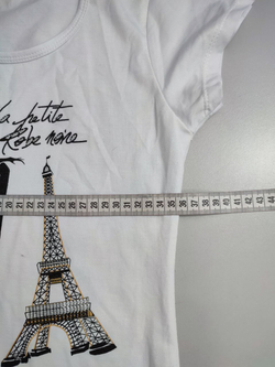 Футболка белая с принтом 42 размер