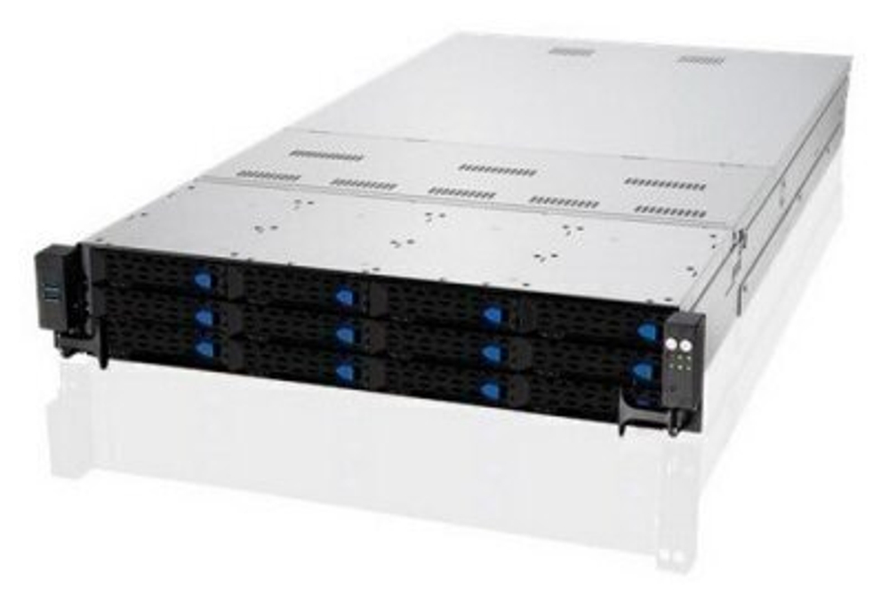 Сервер ASUS RS720-E10-RS12 (90SF00Z8-M00CA0) без процессора/без ОЗУ/без накопителей/количество отсеков 2.5" hot swap: 2/количество отсеков 3.5" hot swap: 12/LAN 10 Гбит/c
