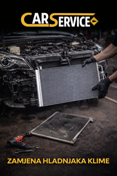 Замена радиатора (кондиционера)