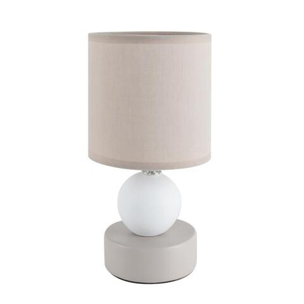 8180/1T MODERNI LN26 501 светло-серый, керамика/текстиль Настольная лампа E14 1*40W 220V LALANA
