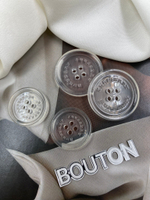 Пуговицы Барб. прозрачные на прокол