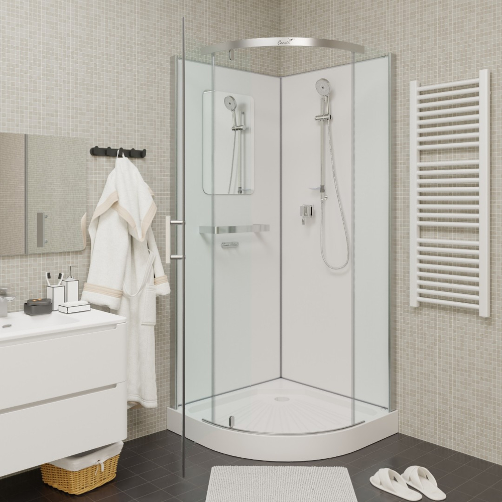 Душевая кабина Ceruttispa (ЧеруттиСпа) KORRA90T, с низким поддоном, 90x90x205