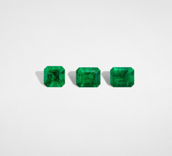 Изумруд, Октагон, 3 шт / 2,77 карат, Колумбия