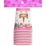 Стакан бумажный 0,2л в наборе 10 шт «Цветочный рай»