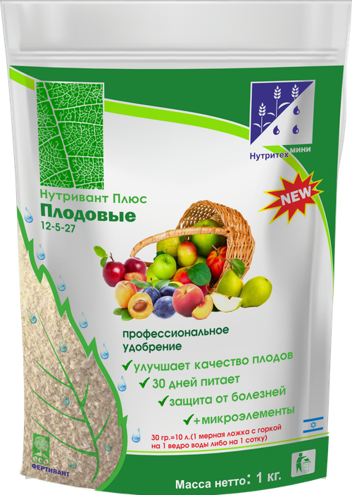 Нутривант Плюс Плодовый 12-5-27, 1кг