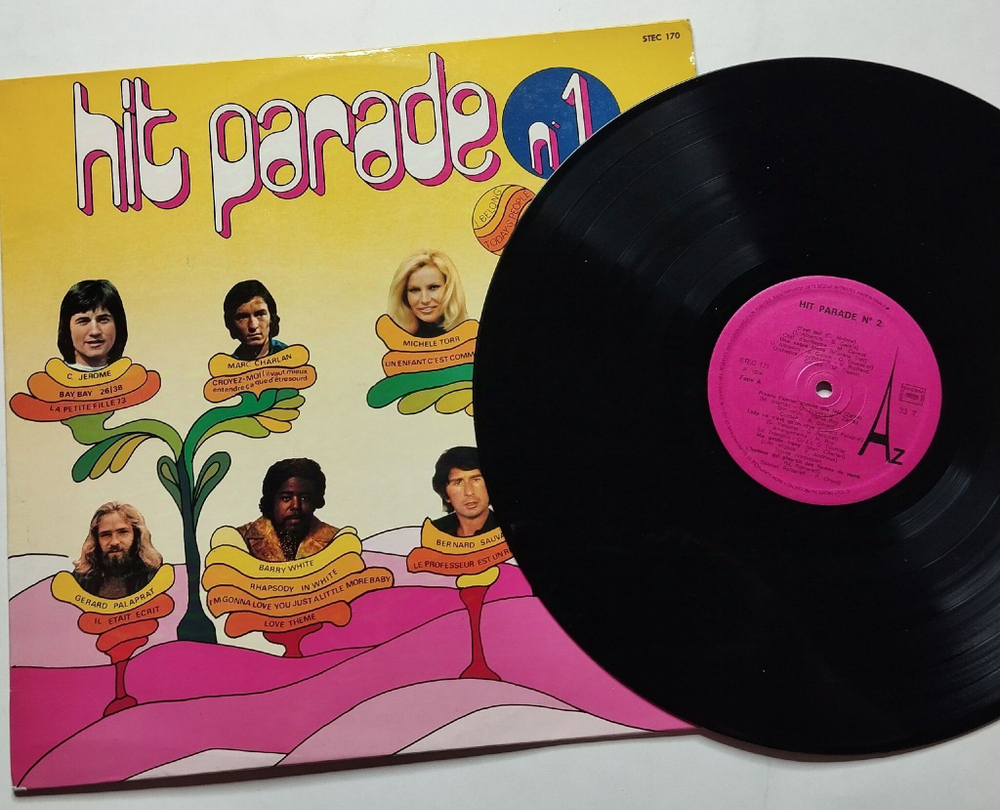 Винтажная виниловая пластинка LP Hit Parade № 1 Belong Today People (France 1974) Barry White