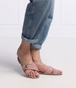 Кожаные шлепанцы Pollini - розовый(SA28191C0ETA3)