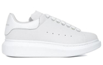 Alexander McQueen Alexander McQueen first layer cowhide wear-resistant comfortable retro thick-soled fashion sneakers women's white