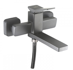 Смеситель однорычажный для ванны короткий, графит