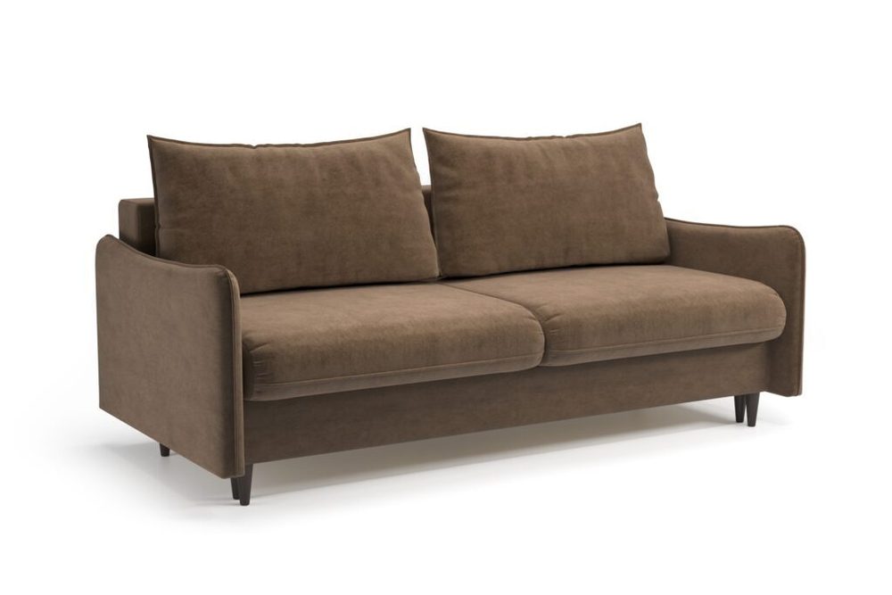 Диван-кровать МАЙАМИ ткань ULTRA CHOCOLATE коричневый (Velutto 23в , 5 пакетов 2100х960 Диваны Софт