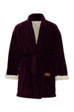 Теплый укороченный халат "Северный путь" на меху из натуральной овечьей шерсти