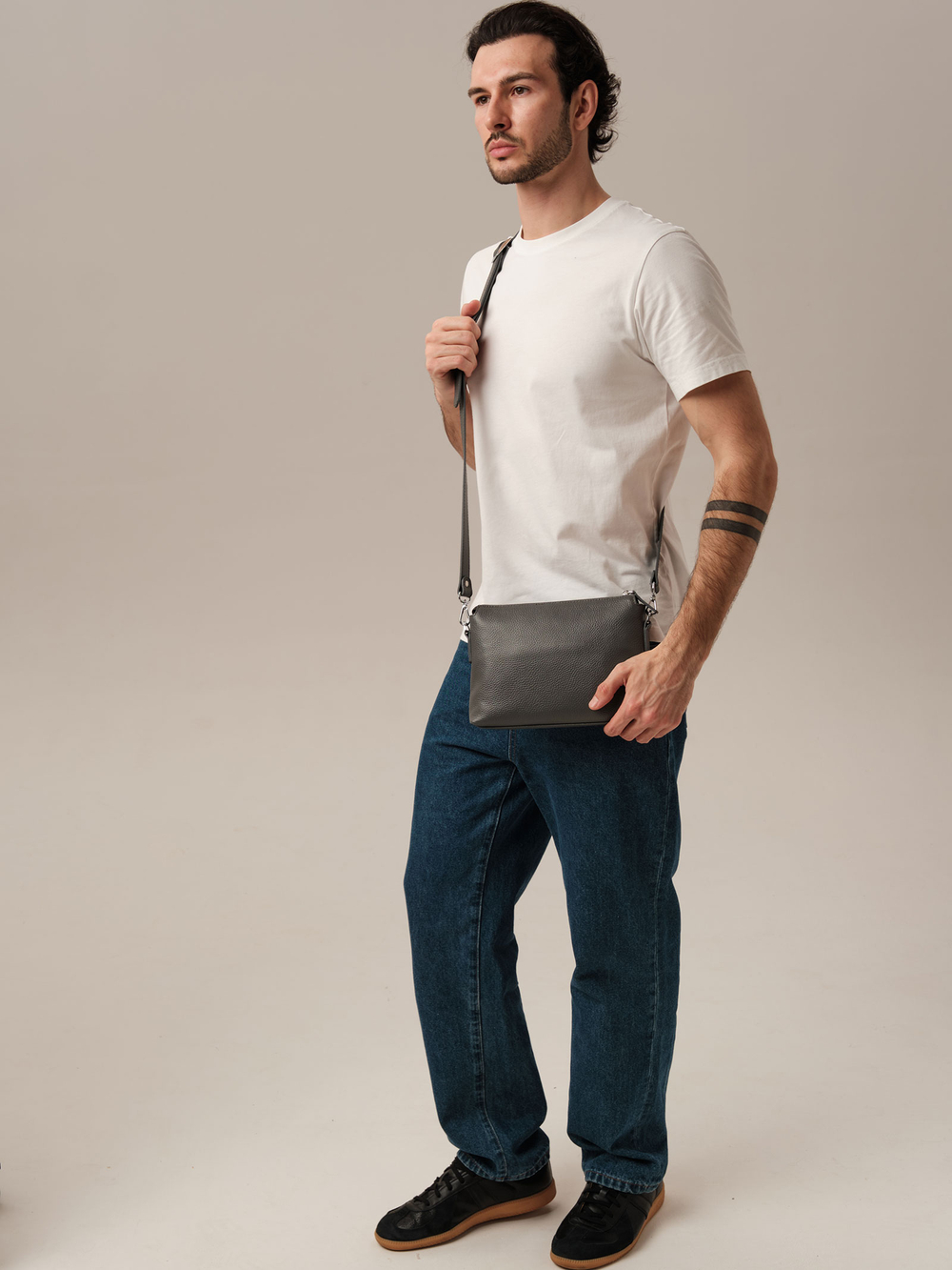 Мужская сумка кроссбоди DBR 7131 темный лес